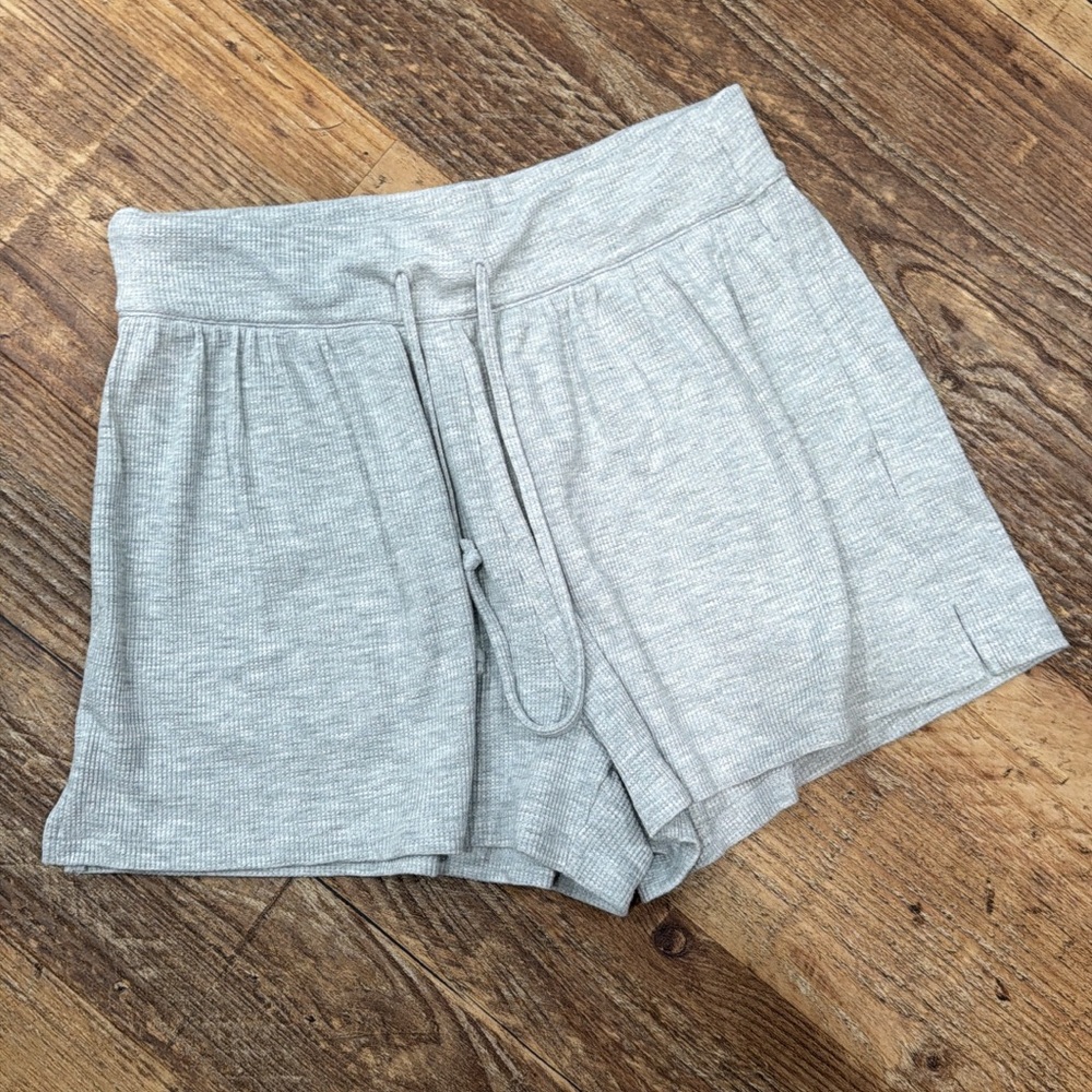 American Eagle Gray Waffle Knit Shorts